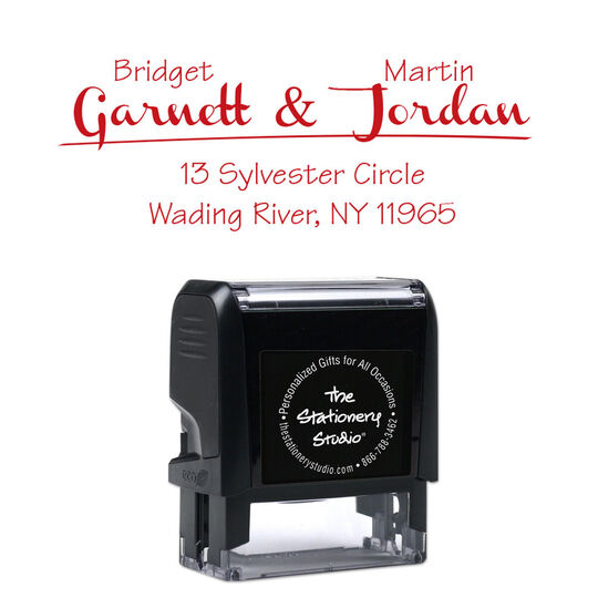 Duo Rectangular Address Self Inking Stamper